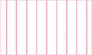 Dollhouse Miniature Wallpaper, White On, Pink